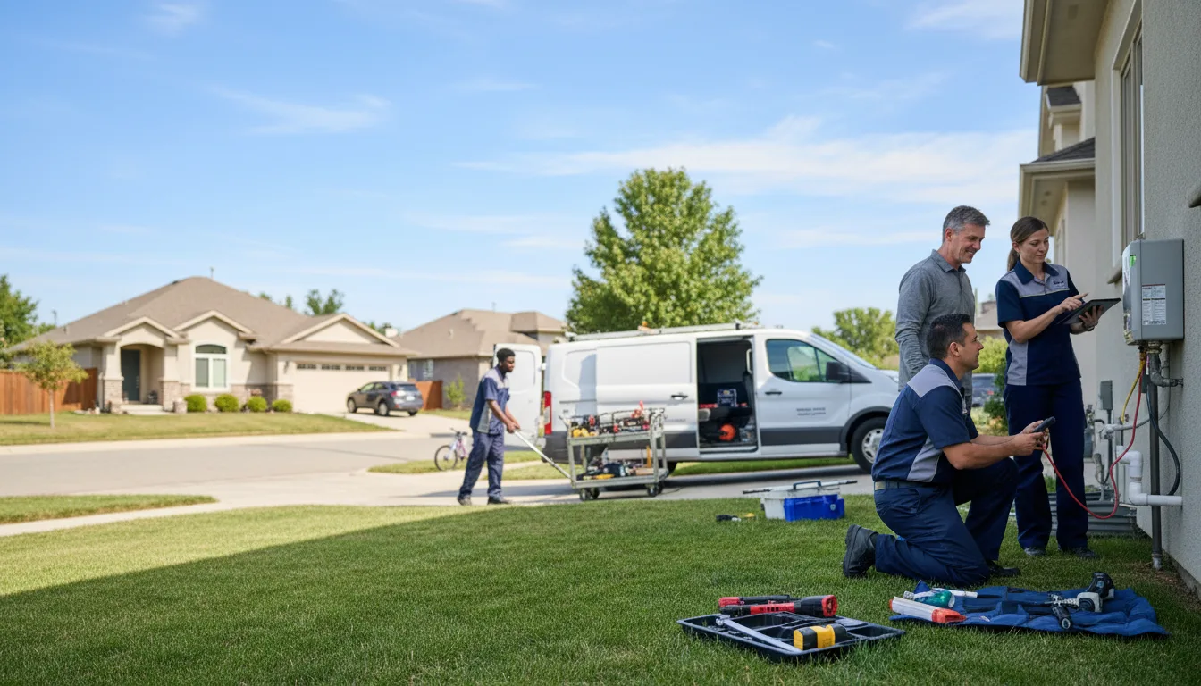 Tankless water heater service in Houston, OH